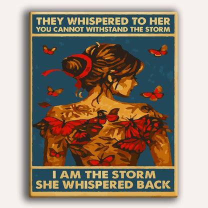 Painting By Numbers Kits 15.7" x 19.6" (40 x 50cm) I Am The Storm - Paint By Numbers Kit