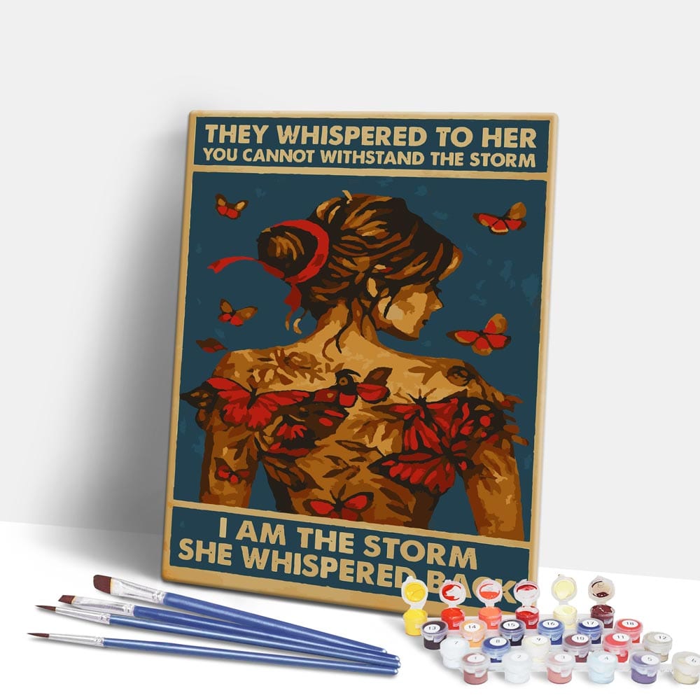 Painting By Numbers Kits 15.7" x 19.6" (40 x 50cm) I Am The Storm - Paint By Numbers Kit