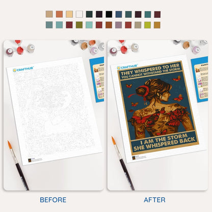 Painting By Numbers Kits 15.7" x 19.6" (40 x 50cm) I Am The Storm - Paint By Numbers Kit