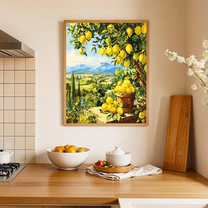 Painting By Numbers Kits 15.7" x 19.6" (40 x 50cm) Lemon Garden - Paint By Numbers Kit