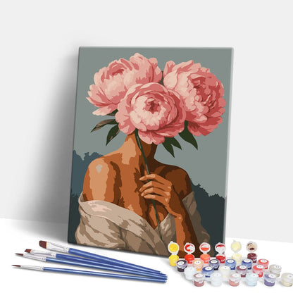 Painting By Numbers Kits 15.7" x 19.6" (40 x 50cm) Blossom Veil - Paint By Numbers Kit