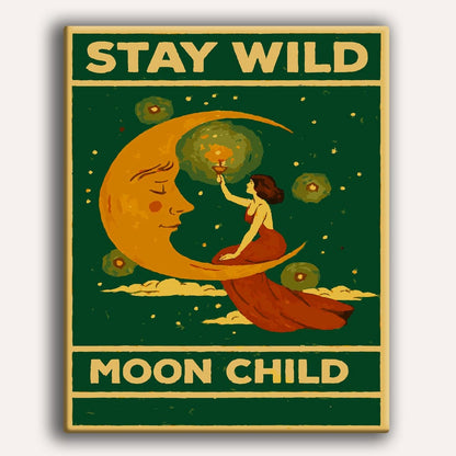 Painting By Numbers Kits 15.7" x 19.6" (40 x 50cm) Stay Wild - Paint By Numbers Kit