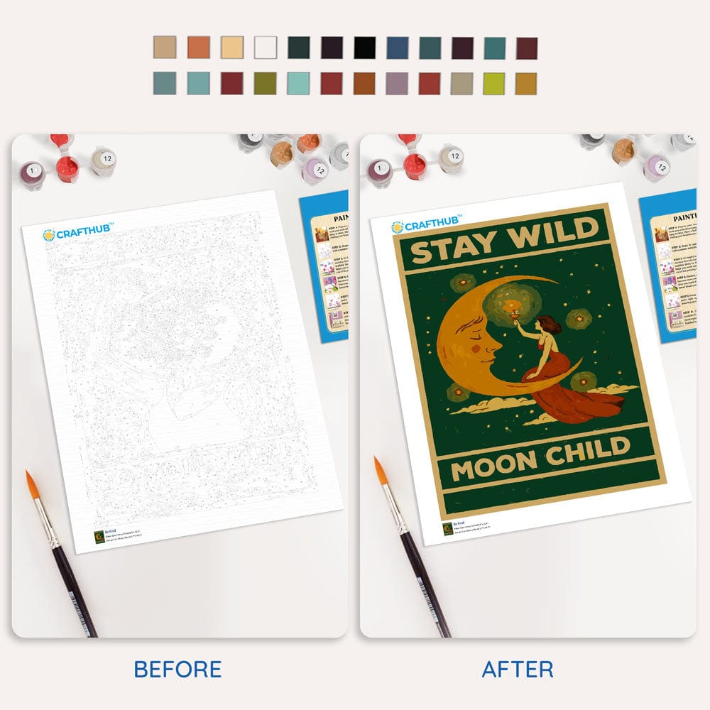 Painting By Numbers Kits 15.7" x 19.6" (40 x 50cm) Stay Wild - Paint By Numbers Kit