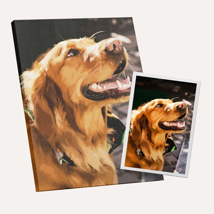 Wooden Jigsaw Puzzle 15.7" x 19.6" (40 x 50cm) Custom Paint by Numbers Kit