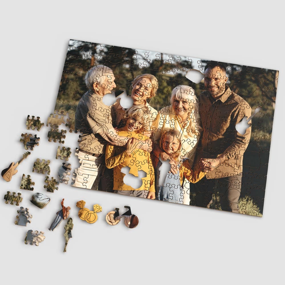 Animal Jigsaw Puzzle > Wooden Jigsaw Puzzle > Jigsaw Puzzle A3 LARGE SIZE | 11.7 x 16.5" | 200 Pieces Personalised Wooden Jigsaw Puzzle – General Whimsies