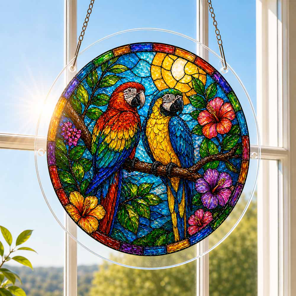 Papageienparadies - Acryl-Puzzle