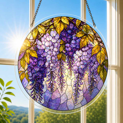 Violetter Wasserfall - Acryl-Puzzle