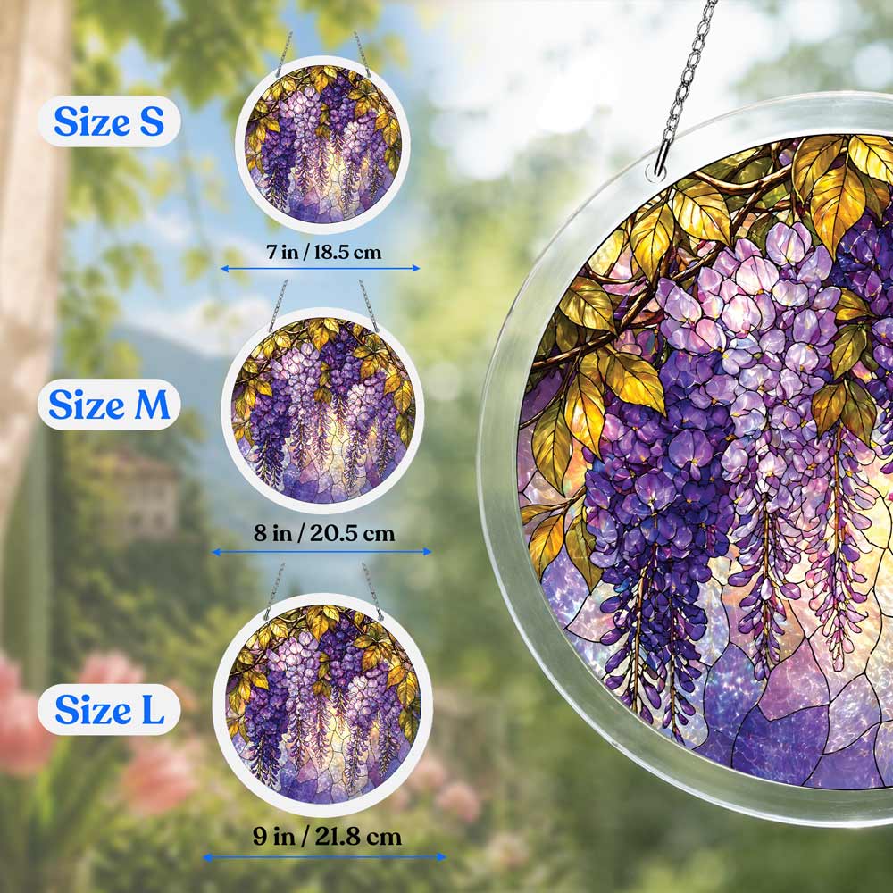 Violetter Wasserfall - Acryl-Puzzle