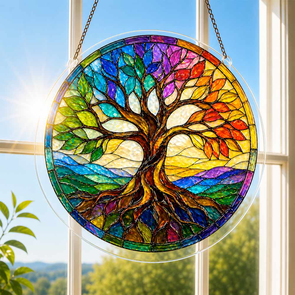 Strahlender Baum - Acryl-Puzzle