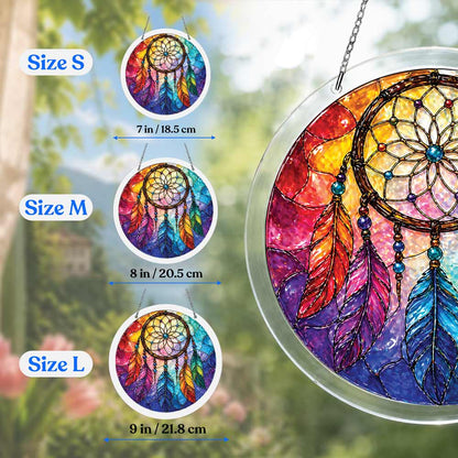 Regenbogen-Traumfänger - Acryl-Puzzle