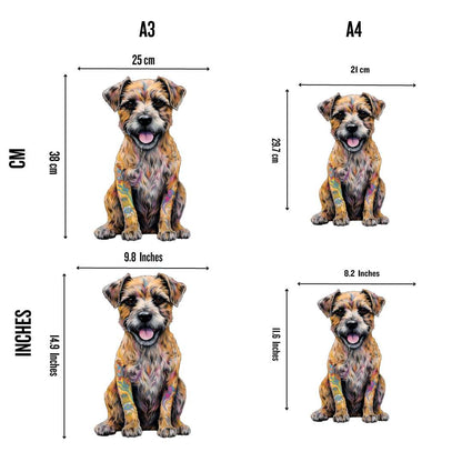 Border Terrier Hund - Puzzel