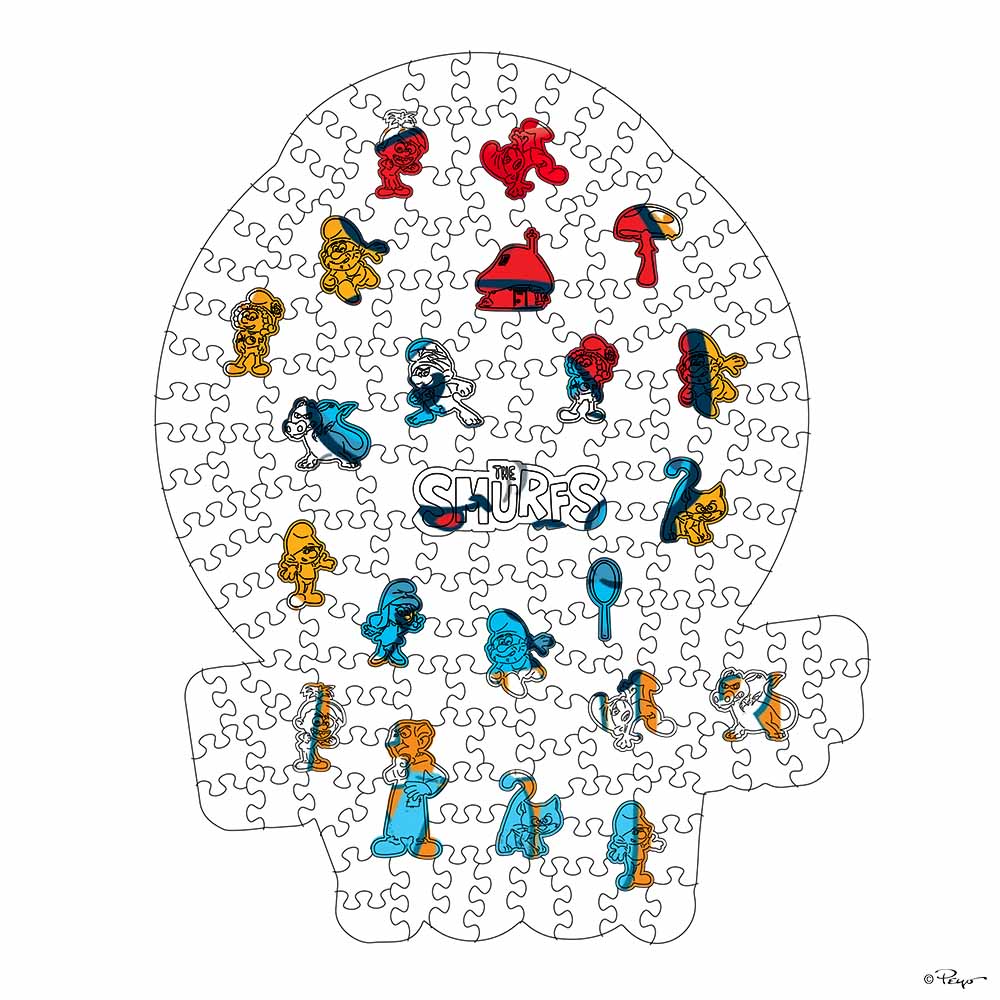 Animal Jigsaw Puzzle > Wooden Jigsaw Puzzle > Jigsaw Puzzle We Smurf You - Wooden Jigsaw Puzzle