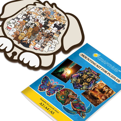 Hundeförmig - Holzpuzzle