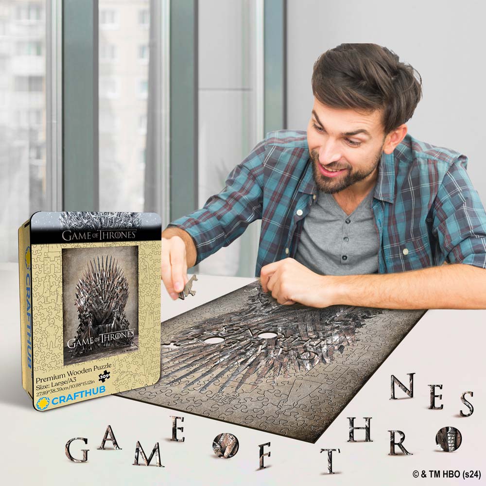 Animal Jigsaw Puzzle > Wooden Jigsaw Puzzle > Jigsaw Puzzle Game Of Thrones - Wooden Jigsaw Puzzle