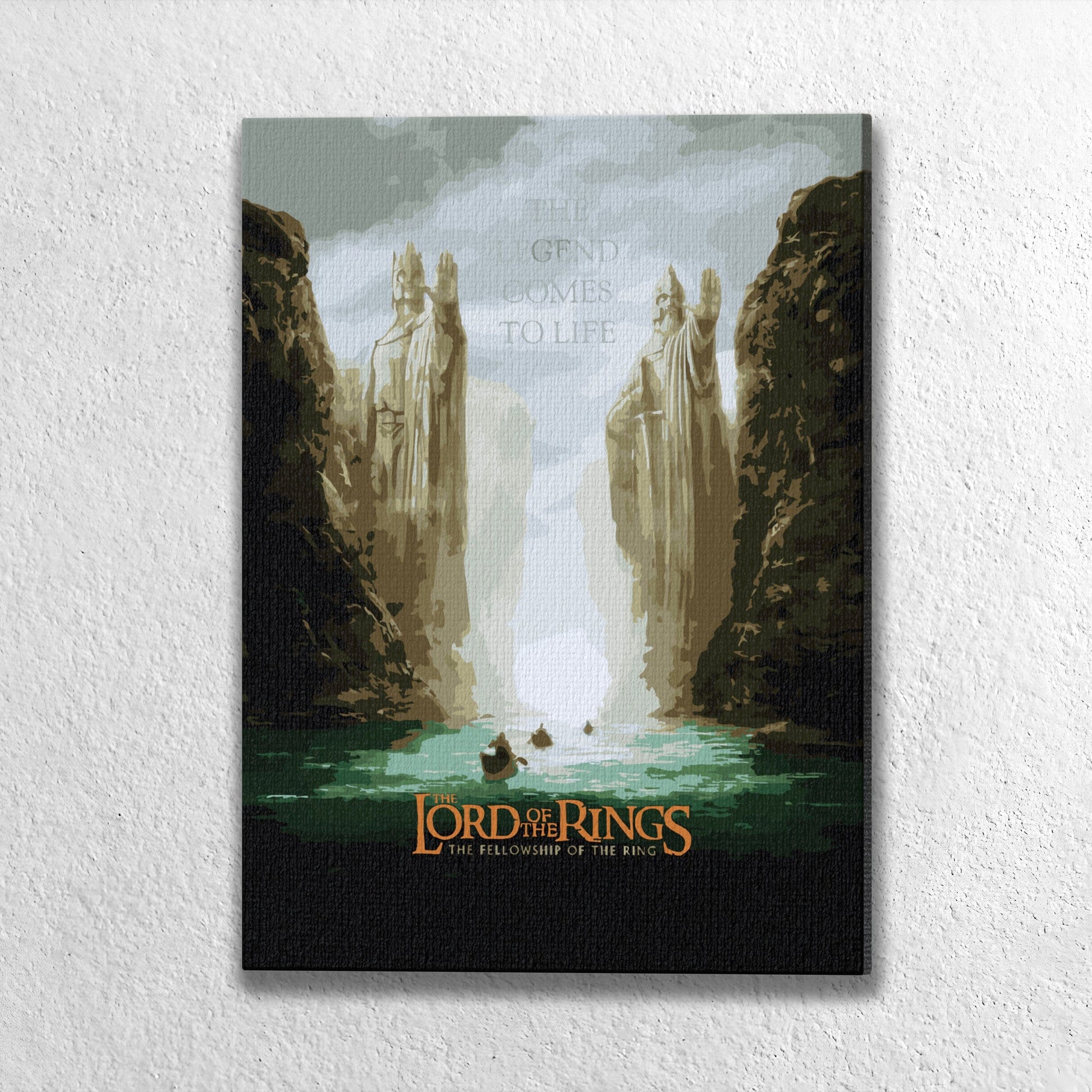 Animal Jigsaw Puzzle > Wooden Jigsaw Puzzle > Jigsaw Puzzle Without Frame The Gates of Argonath - Paint By Numbers Kit