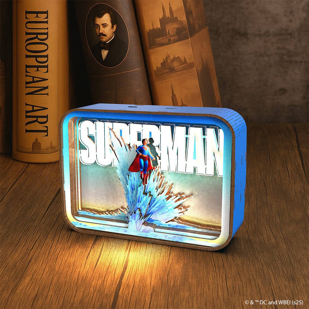 3D Holzpuzzle Superman Superman - 3D DIY Wooden Puzzle Night Lamp