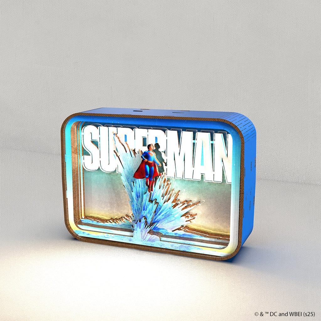 3D Holzpuzzle Superman Superman - 3D DIY Wooden Puzzle Night Lamp