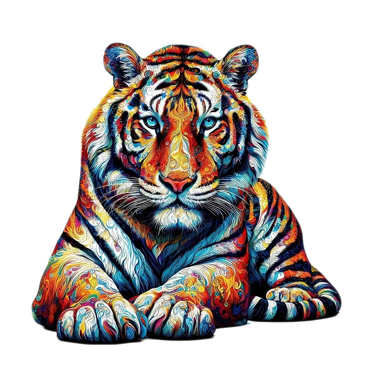 Animal Jigsaw Puzzle > Wooden Jigsaw Puzzle > Jigsaw Puzzle A5 Tiger - Jigsaw Puzzle
