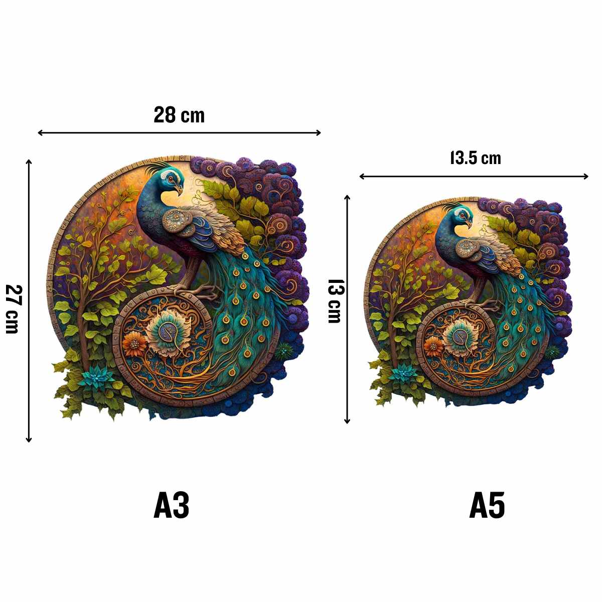 Pfau Yin Yang - Puzzel