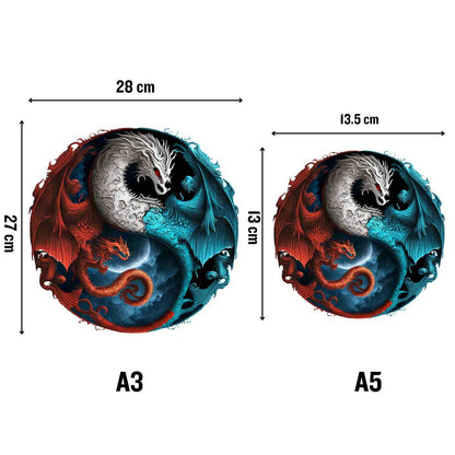 Drache Yin Yang - Puzzel