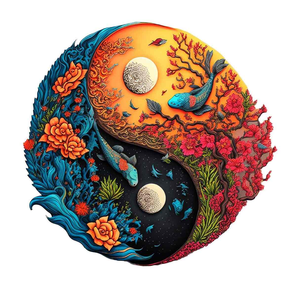 Natur Yin Yang - Puzzel