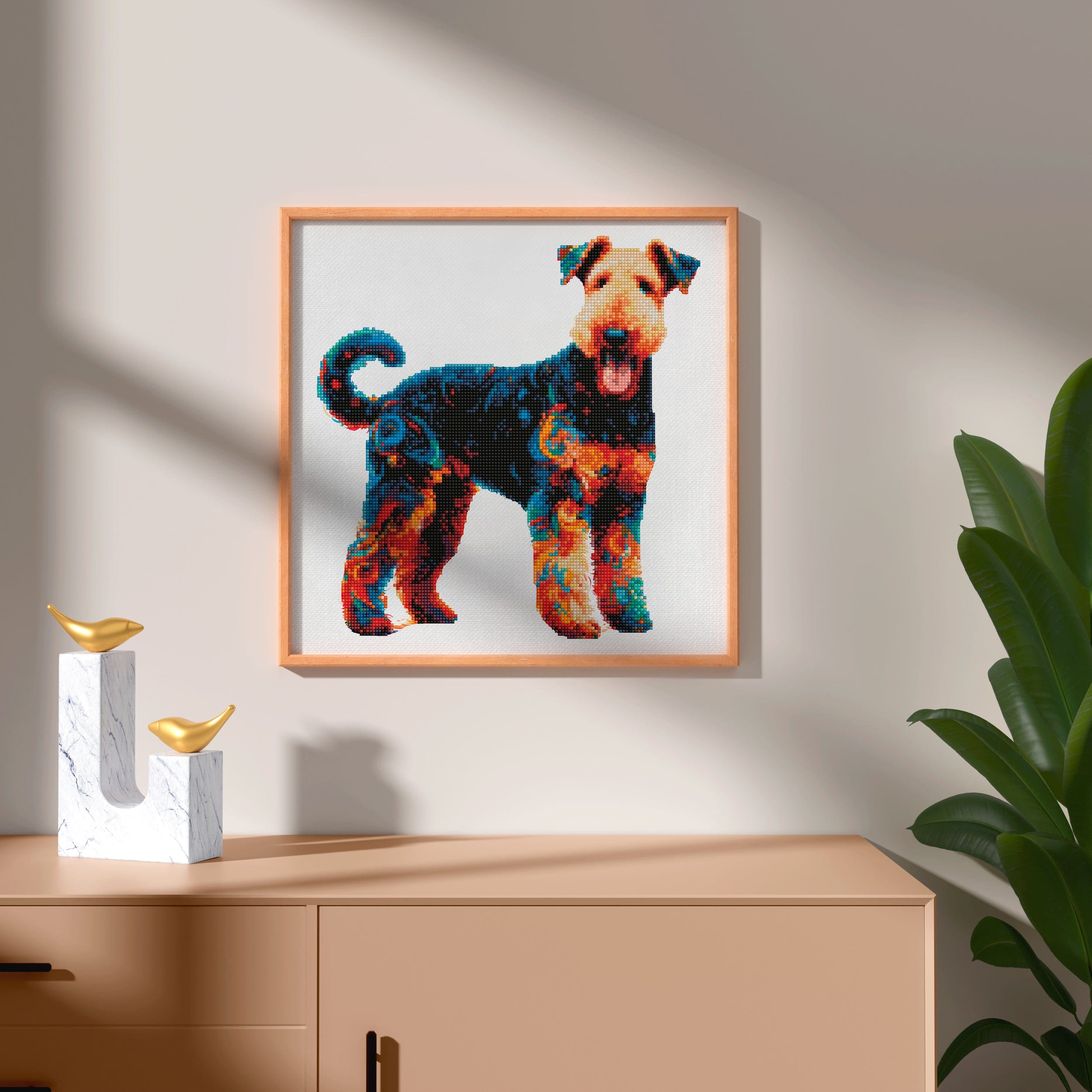 40x40cm Airedale Terrier Dog - Diamond Painting Kit