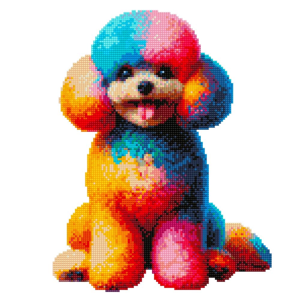 15.7"x15.7" / 40cm x 40cm Toy Poodle Dog - Diamond Painting Kit