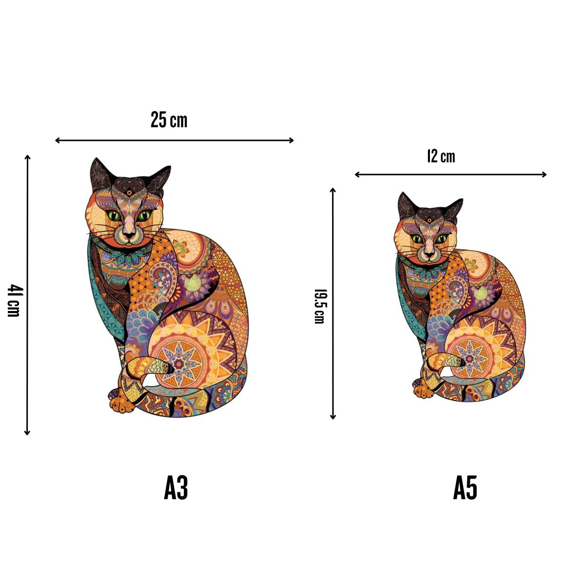 Von Klimt inspirierte Katze - Puzzel