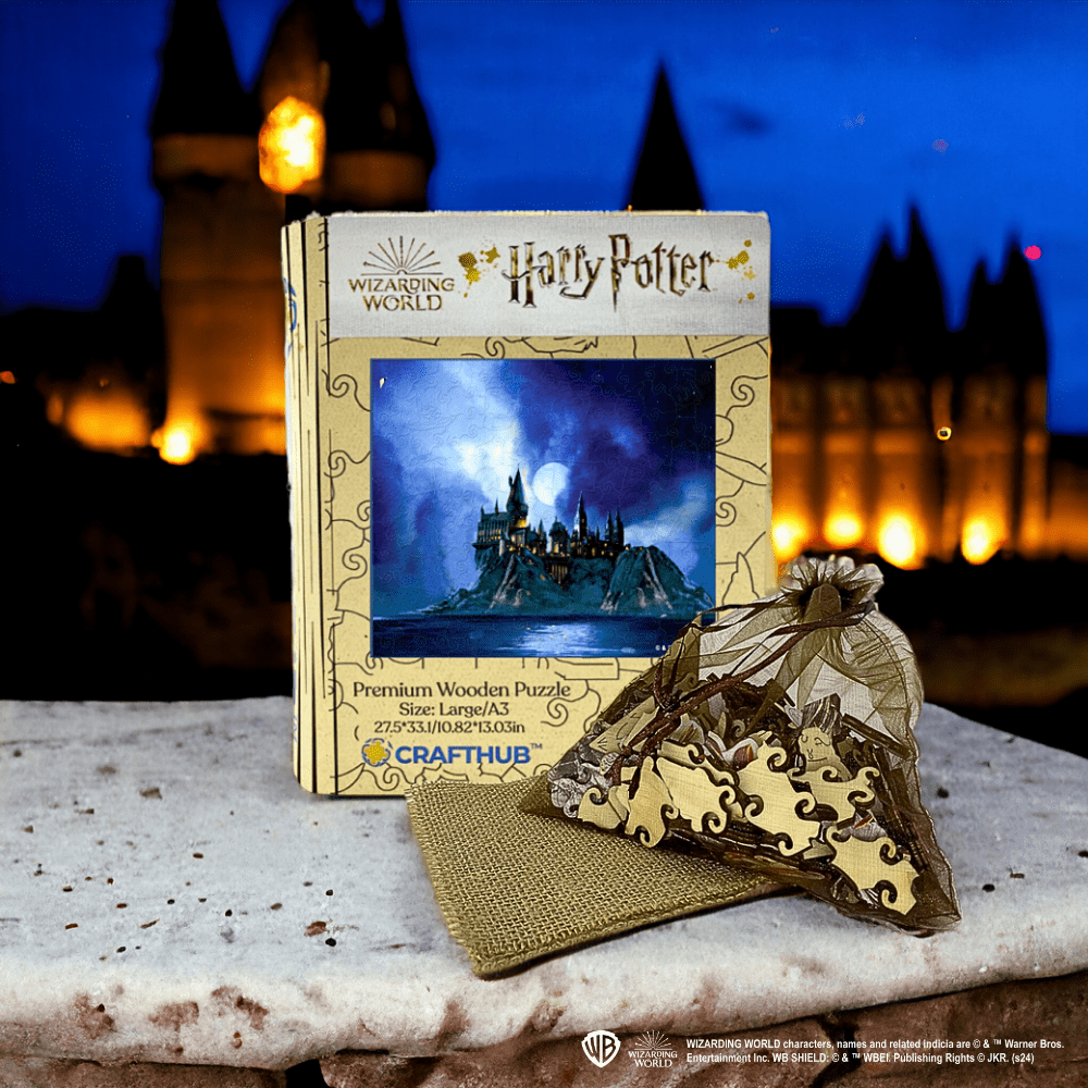 Animal Jigsaw Puzzle > Wooden Jigsaw Puzzle > Jigsaw Puzzle Harry Potter - Starry Hogwarts Castle Wooden Jigsaw Puzzle