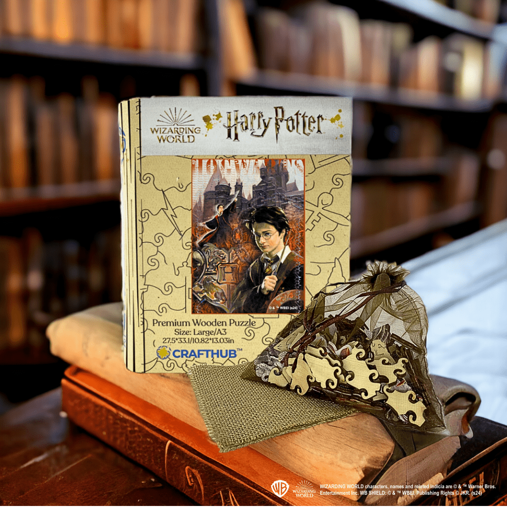 Animal Jigsaw Puzzle > Wooden Jigsaw Puzzle > Jigsaw Puzzle Harry and the Hogwarts Castle Wooden Jigsaw Puzzle
