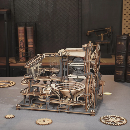 Murmelnacht Stadt - Murmelbahn 3D-Holzpuzzle
