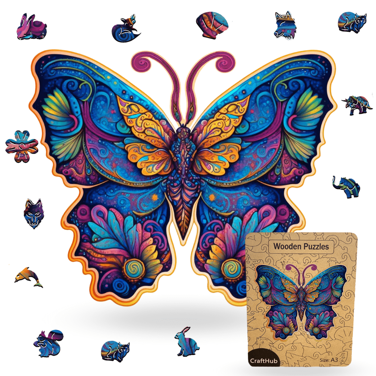 Galaxie Schmetterling - Puzzel – Craft Hub DE