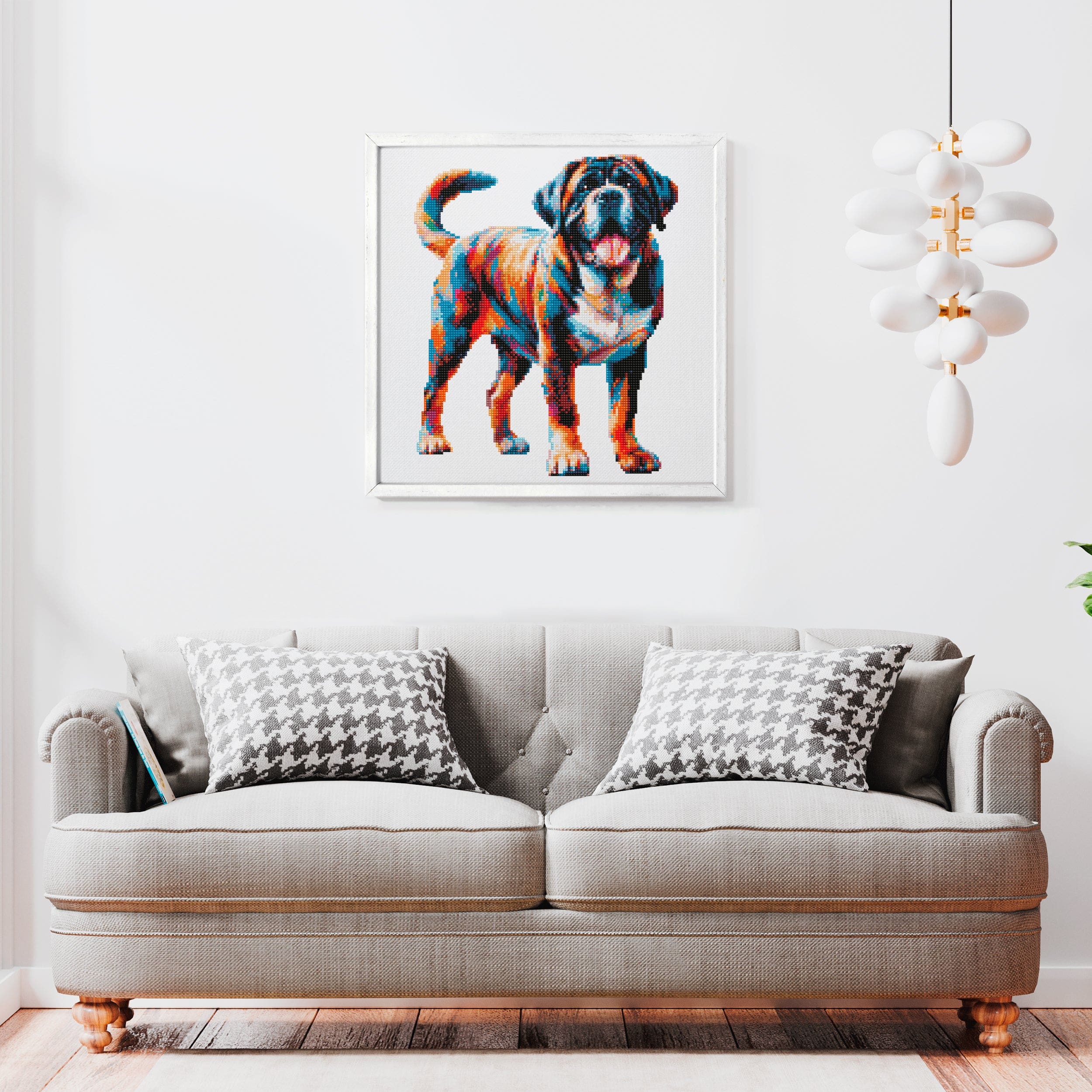 15.7"x15.7" / 40cm x 40cm Mastiff Dog - Diamond Painting Kit