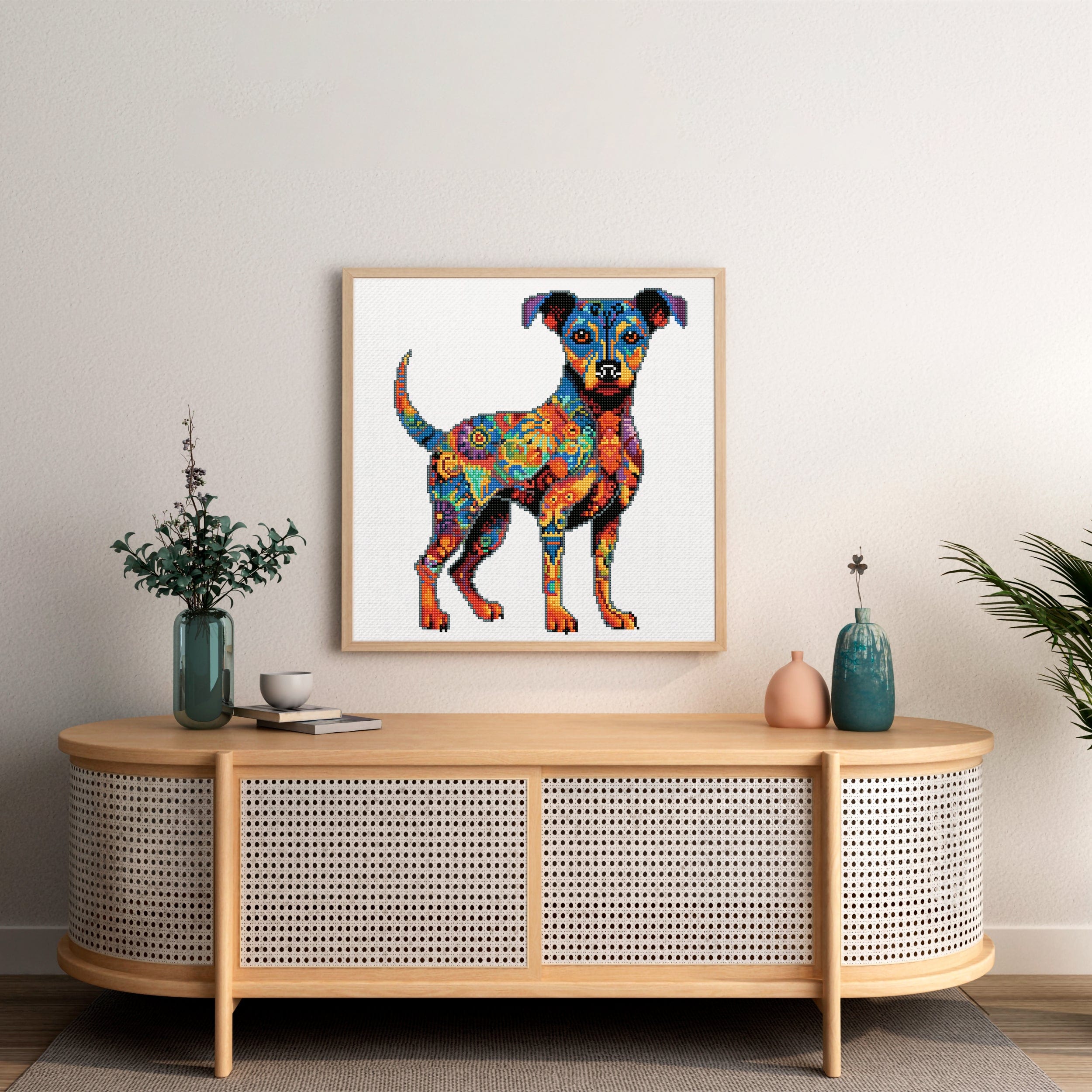 15.7"x15.7" / 40cm x 40cm Pinscher Dog - Diamond Painting Kit