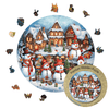 Lade das Bild in den Galerie-Viewer, Animal Jigsaw Puzzle &gt; Wooden Jigsaw Puzzle &gt; Jigsaw Puzzle A3+Wooden Box Snowman - Jigsaw Puzzle