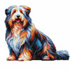 Bearded Collie Hund - Diamant Malset