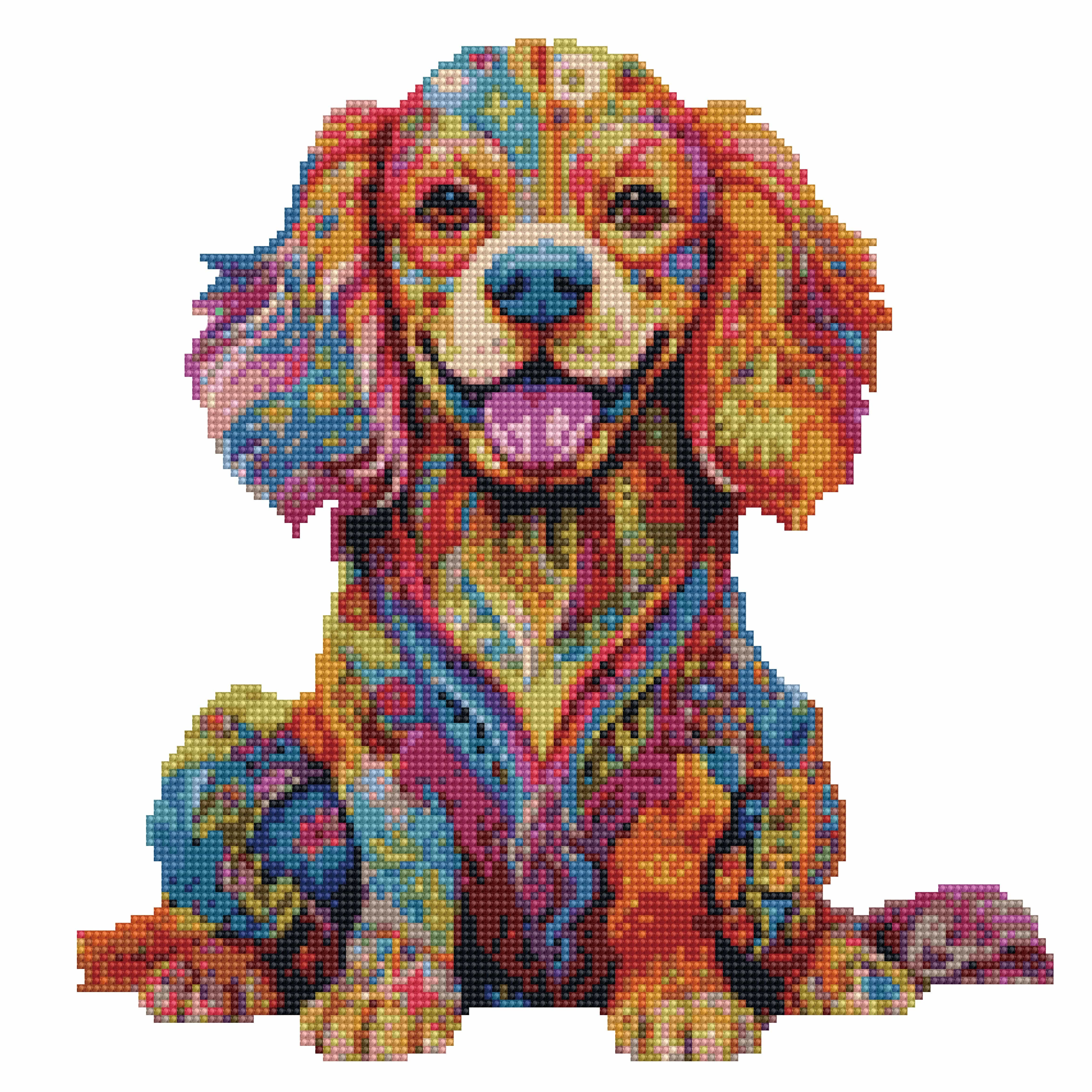 40x40cm Cavalier King Charles Spaniel Dog - Diamond Painting Kit