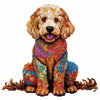 Golden Doodle Hund - Diamant Malset