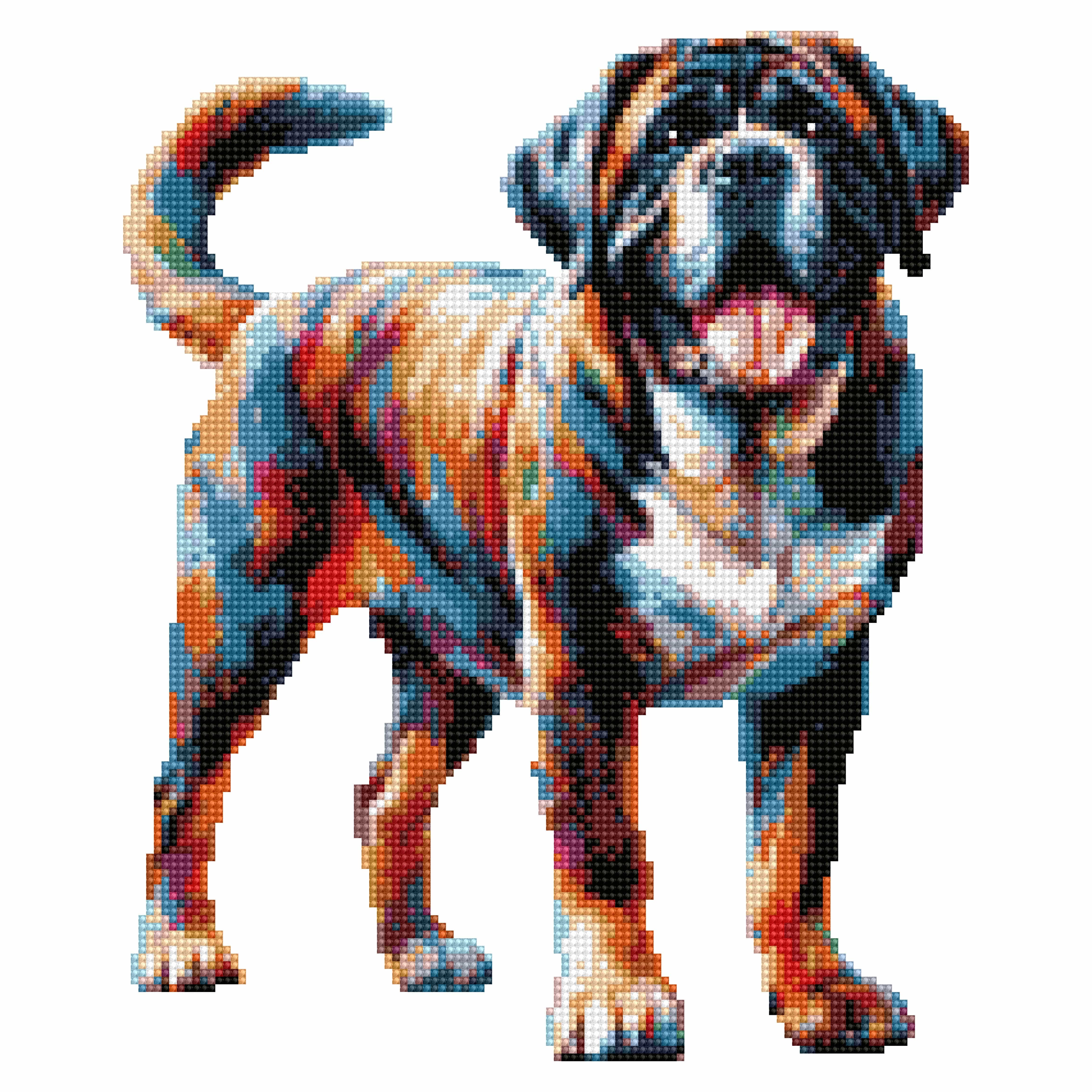 Mastiff Hund - Diamant Malset