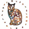 Lade das Bild in den Galerie-Viewer, Von Klimt inspirierte Katze - Puzzel