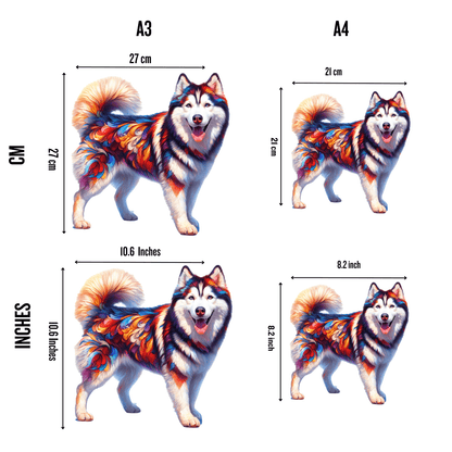 Animal Jigsaw Puzzle > Wooden Jigsaw Puzzle > Jigsaw Puzzle Husky Dog - Jigsaw Puzzle