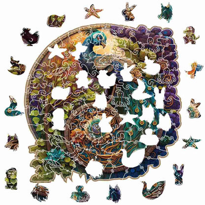 Pfau Yin Yang - Puzzel