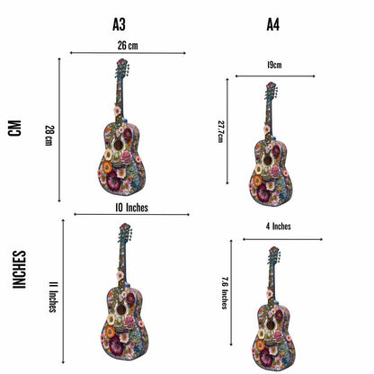 Animal Jigsaw Puzzle > Wooden Jigsaw Puzzle > Jigsaw Puzzle Guitar - Jigsaw Puzzle