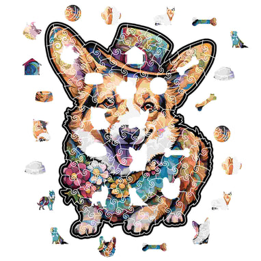 Animal Jigsaw Puzzle > Wooden Jigsaw Puzzle > Jigsaw Puzzle Corgi - Jigsaw Puzzle