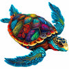 Animal Jigsaw Puzzle > Wooden Jigsaw Puzzle > Jigsaw Puzzle A5/Small Vibrant Sea Turtle - Jigsaw Puzzle
