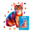 Animal Jigsaw Puzzle > Wooden Jigsaw Puzzle > Jigsaw Puzzle A4 + Paper Box Abyssinian Cat - Jigsaw Puzzle