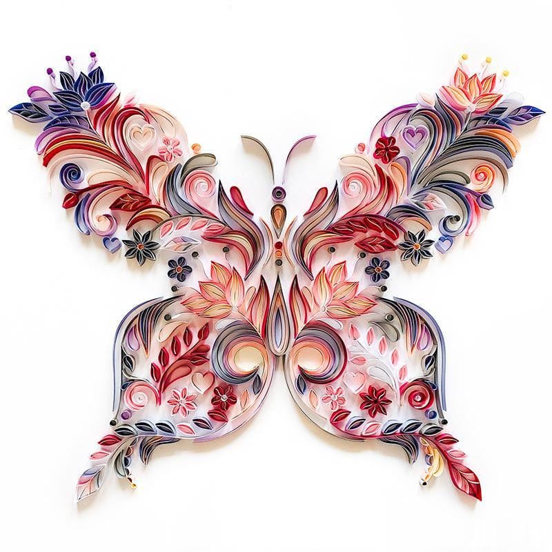 Papier Filigran Malerei Kit - Schmetterling