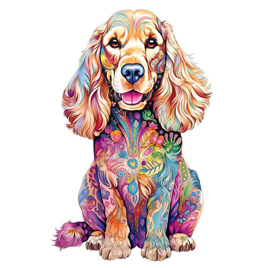 Animal Jigsaw Puzzle > Wooden Jigsaw Puzzle > Jigsaw Puzzle A5 Cocker Spaniel - Jigsaw Puzzle