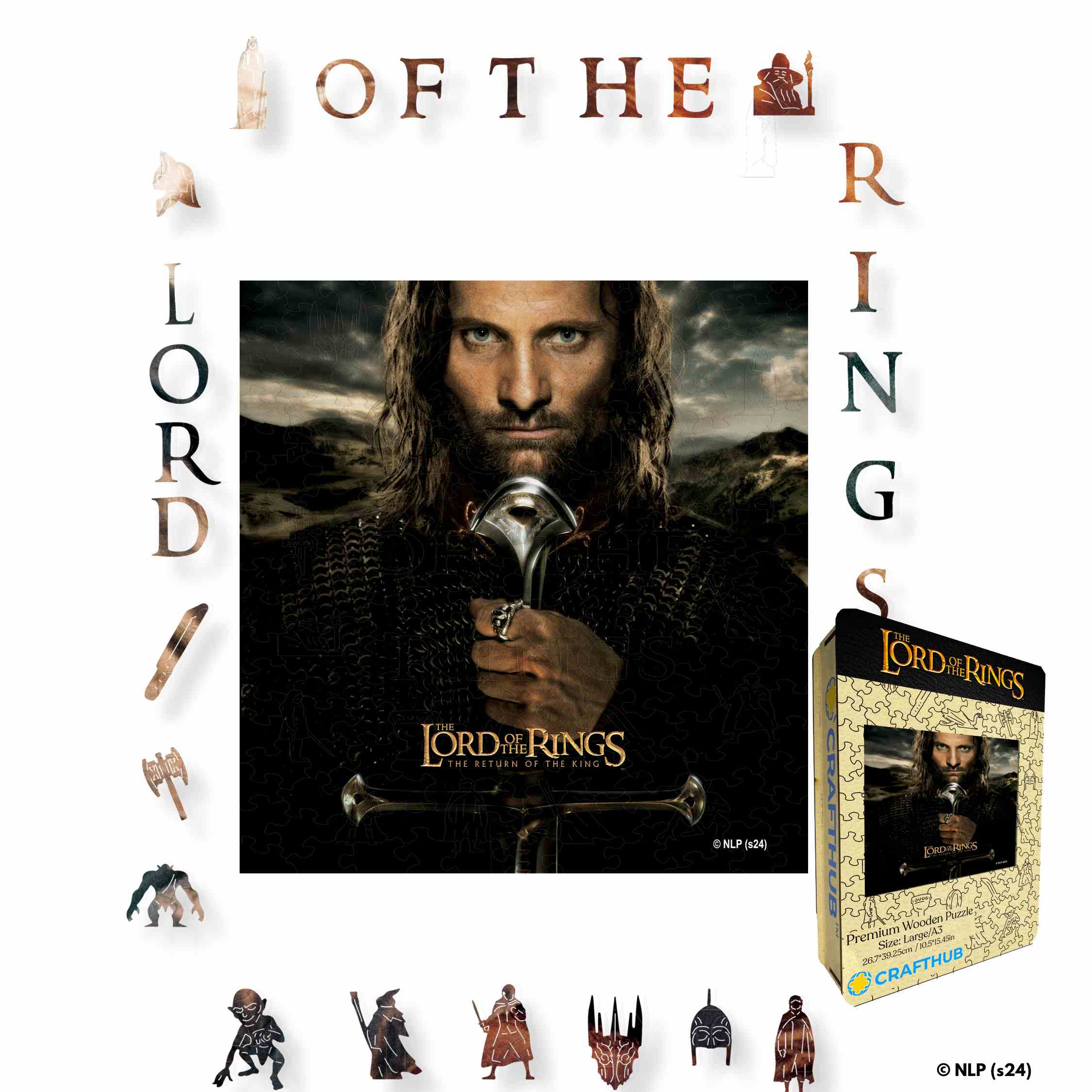 Animal Jigsaw Puzzle > Wooden Jigsaw Puzzle > Jigsaw Puzzle The Return of the King - Wooden Jigsaw Puzzle