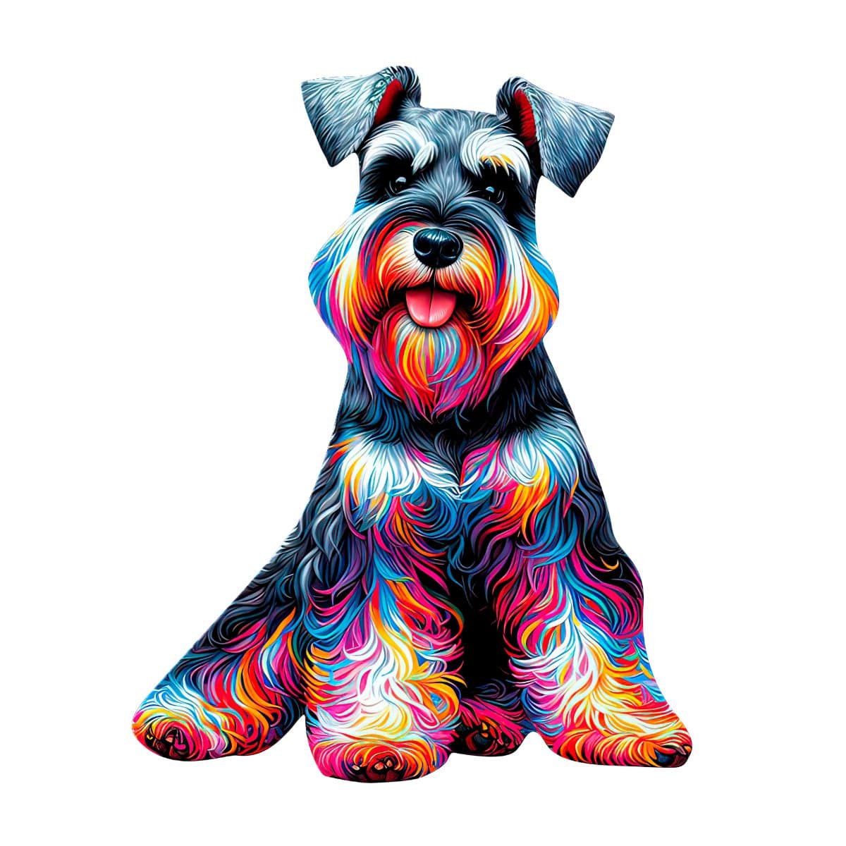 Animal Jigsaw Puzzle > Wooden Jigsaw Puzzle > Jigsaw Puzzle Miniature Schnauzer Dog - Jigsaw Puzzle